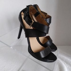 Michael Strappy Leather Heels